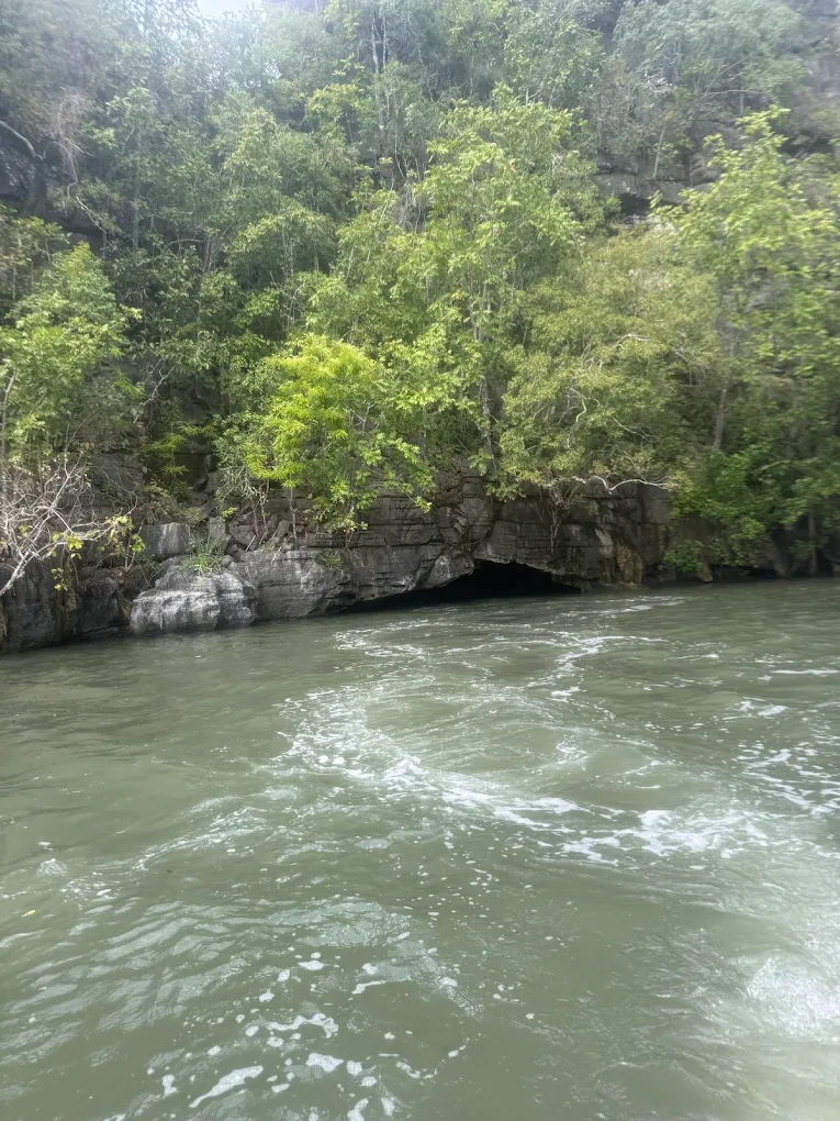 River of Kilim during jet ski tour in the mangrove forest.